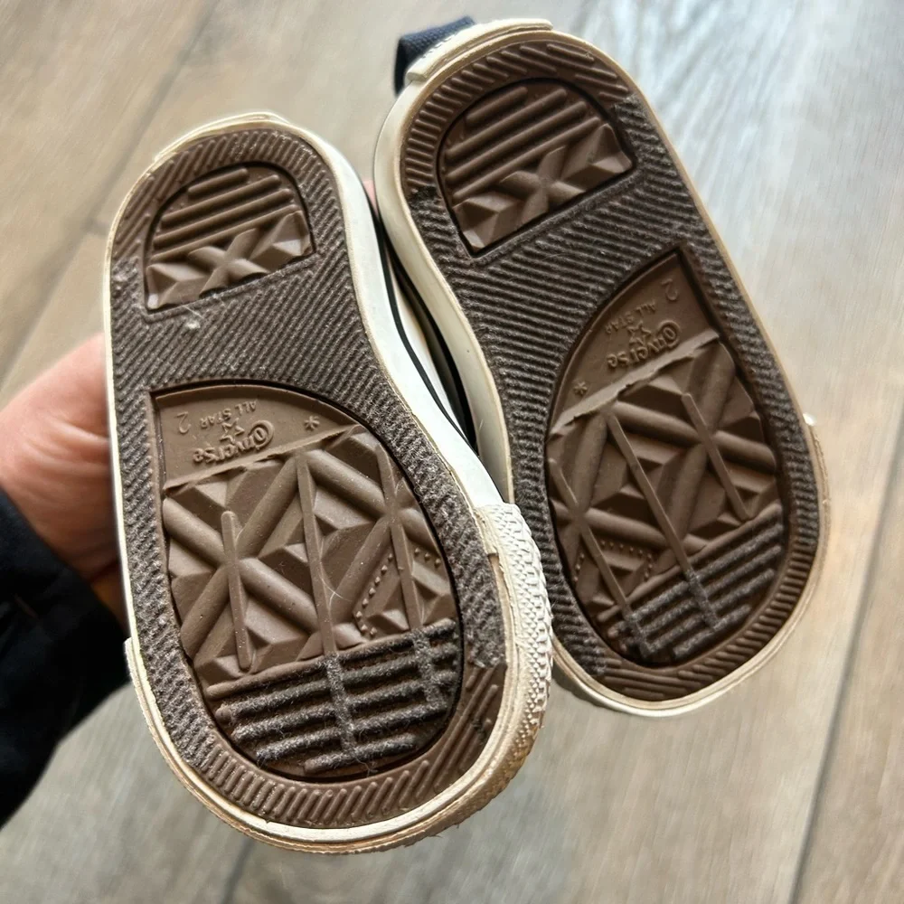 Converse All Stars Slip On Size 2 Infant Toddler Navy Blue